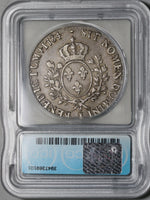 1784-I ICG VF 20 France Louis XVI Ecu Crown Silver Limoges Coin (21061202C)