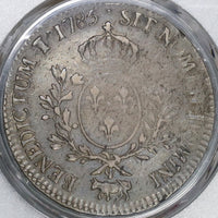 1785-Pau PCGS XF 40 France Louis XVI Ecu Crown Bearn Silver Coin (18110201C)