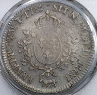 1785-Pau PCGS XF 40 France Louis XVI Ecu Crown Bearn Silver Coin (18110201C)