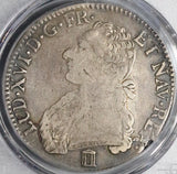 1785/4-K PCGS VF 25 France Louis XVI Ecu Rare Overdate Bordeaux Mint Silver Coin POP 1/0 (22110102C)