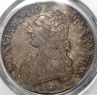 1786-M PCGS XF 40 France Louis XVI Ecu Crown Toulouse Pedigree Silver Coin (20112001C)