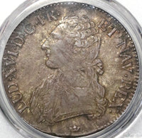 1786-M PCGS XF 40 France Louis XVI Ecu Crown Toulouse Pedigree Silver Coin (20112001C)