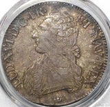 1786-M PCGS XF 40 France Louis XVI Ecu Crown Toulouse Pedigree Silver Coin (20112001C)