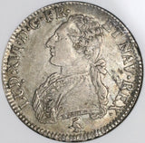1790-A NGC XF 40 France Louis XVI Ecu Crown Silver Paris Coin (21090105C)