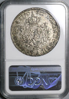 1790-A NGC XF 40 France Louis XVI Ecu Crown Silver Paris Coin (21090105C)