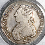1790-D PCGS VF Det Louis XVI France Ecu Rare Lyon Mint Silver Dollar Coin (20102701C)