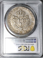 1790-D PCGS VF Det Louis XVI France Ecu Rare Lyon Mint Silver Dollar Coin (20102701C)