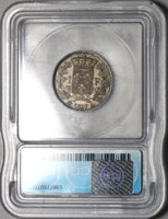 1827-A ICG AU 53 France 1 Franc Charles X Paris Silver Coin (22073002C)