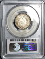 1888-A PCGS MS 64 France 1 Franc Ceres Mint State Silver Coin (20020102C)