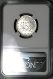 1909 NGC MS 64 France 1 Franc Sower Silver Mint State Coin (21021405C)