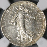 1919 NGC AU Det France 1 Franc Mint Error Rotated Dies  Silver Coin (21090606C)