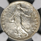 1919 NGC AU Det France 1 Franc Mint Error Rotated Dies  Silver Coin (21090606C)