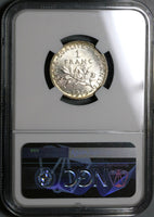1919 NGC MS 66 France 1 Franc Sower Silver Gem Mint State Coin (22012103C)
