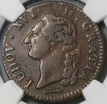 1779-Cow NGC VF 30 Rare France Louis XVI Sol Pau Mint Royal Coin POP 1/0 (22122703C)