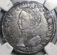 1563-M NGC XF 45 France Charles IX Teston Toulouse Silver Coin (21100302C)