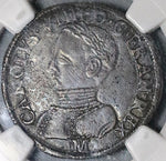 1563-M NGC XF 45 France Charles IX Teston Toulouse Silver Coin (21100302C)