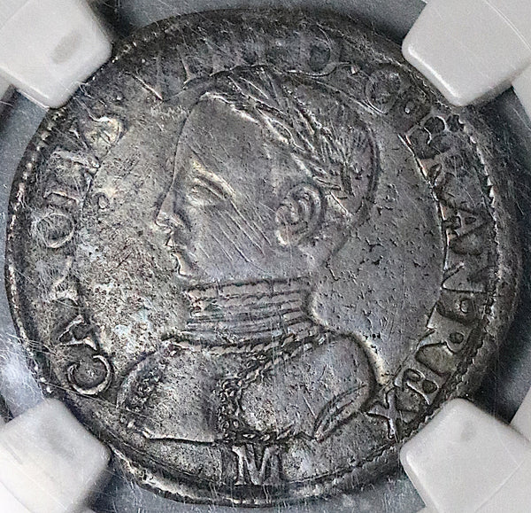 1563-M NGC XF 45 France Charles IX Teston Toulouse Silver Coin (21100302C)