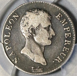 1804-Q PCGS F 15 France Napoleon 2 Francs Perpignan Rare Silver Coin 52K (20021101C)
