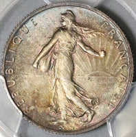 1914-C PCGS MS 66 France 2 Francs Castelsarrasin Mint State Silver Coin (22061201C)