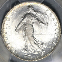 1916 PCGS MS 65 France 2 Francs Sower Silver Mint State GEM Coin (20121602C)