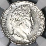 1846-A NGC MS 64 France Silver 50 Centimes L Philippe Coin POP 3/3 (17090601D)