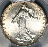 1919 PCGS MS 65 France Silver 50 Centimes Sower Semeuse Coin (20081501C)