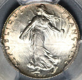 1919 PCGS MS 65 France Silver 50 Centimes Sower Semeuse Coin (20081501C)