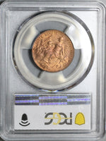 1913 PCGS MS 65 RB France 5 Centimes Marianne Dupuis Mint State Coin (22050805C)