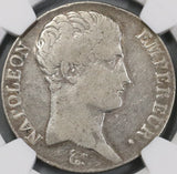 1806-L NGC F 12 France 5 Francs Napoleon Empire Bayonne Silver Coin (18090405C)