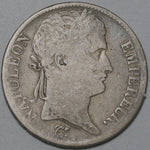 1813-M France 5 Francs Napoleon Emperor Silver Toulouse Crown Coin (20081501R)