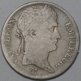 1813-M France 5 Francs Napoleon Emperor Silver Toulouse Crown Coin (20081501R)