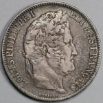 1831-A France 5 Francs Louis Philippe I Silver Paris Mint Crown Coin (19080902R)