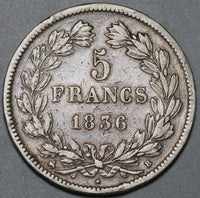 1952 Mississippi Gambler Gambling Token Coin 90% France Silver 5 Francs (20011201R)