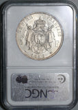 1856-A NGC AU 58  France 5 Francs Napoleon III Silver Empire Coin (21021401C)