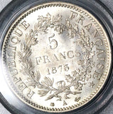 1873-A PCGS MS 65 France Silver 5 Francs Hercules Group Silver Coin (17042701D)