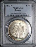 1873-A PCGS MS 65 France Silver 5 Francs Hercules Group Silver Coin (17042701D)
