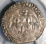 1498 PCGS XF 45 France Louis XII Douzain Tarascon Mint Silver Coin (22123001C)