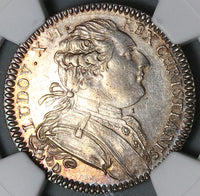 1780s NGC AU 58 France Louis XVI Jeton Artillery Engineering Siege (22011503C)