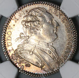 1780s NGC AU 58 France Louis XVI Jeton Artillery Engineering Siege (22011503C)