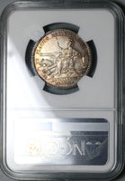 1780s NGC AU 58 France Louis XVI Jeton Artillery Engineering Siege (22011503C)
