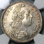 1757 NGC AU Det France Louis XV Jeton Naval Victory Minorca Lioness Leopards (21122204C)