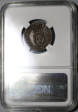 1773-W NGC AU 50 France Louis XV Liard Lille Mint Copper Coin POP 1/0 (20061402C)