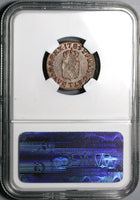 1789-T NGC MS 61 France Louis XVI Liard Nantes Mint Coin POP 1/1 (23032302C)