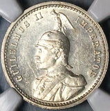 1904-A NGC UNC German East Africa 1/4 Rupie Colonial Silver Coin (22110204C)