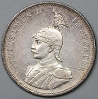 1899 German East Africa Rupie Lion Wilhelm II Colonial Silver Coin (19070703R)