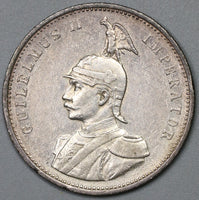1899 German East Africa Rupie Lion Wilhelm II Colonial Silver Coin (19070703R)