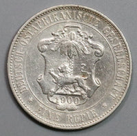 1900 German East Africa Rupie Lion Wilhelm II Colonial Silver Coin (19011202RE)