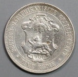 1900 German East Africa Rupie Lion Wilhelm II Colonial Silver Coin (19011202RE)