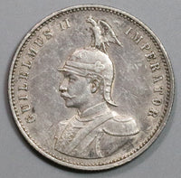 1910-J German East Africa Rupie Wilhelm II Colonial Silver Coin (19011201RE)