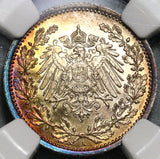 1905-A NGC MS 66 Germany 1/2 mark GEM Berlin Mint State Coin (19102001C)